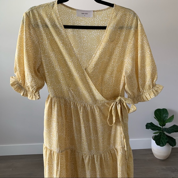 Yellow Midi Dress - Picture 3 of 5